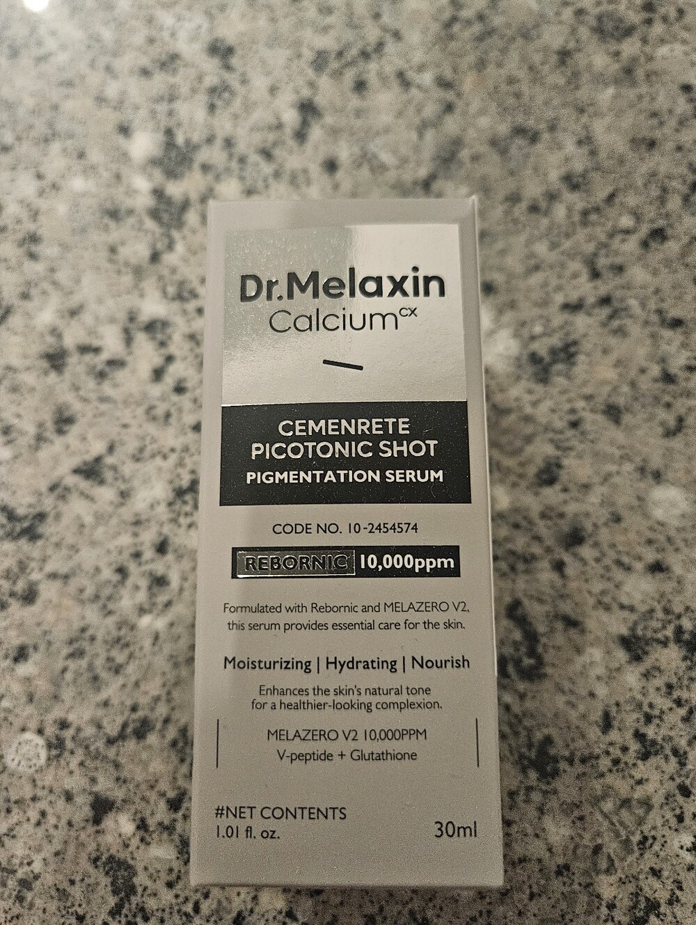 NEW IN BOX - Calcium Cemenrete Picotonic Shot Pigmentation Serum - White
